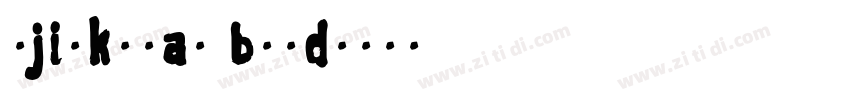 sjinktrap bold字体转换
